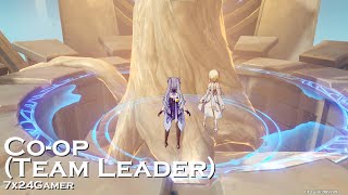 7x24Gamer  How to Coop with your friend for a Domain Team Leader  Genshin Impact Gameplay [upl. by Whatley642]