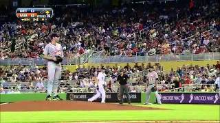 Marlins walkoff to finish Alvarezs nohitter [upl. by Hceicjow474]