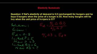 How to Solve Elasticity Problems in Economics [upl. by Akeirahs528]