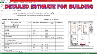 Estimation of Building  Building Estimation and Costing  Estimation and Costing  cost estimation [upl. by Eaned]