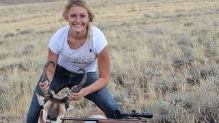 Nevada Pronghorn Antelope hunt with 15yld girl Skylar22250 and Canon t3i [upl. by Atteoj544]