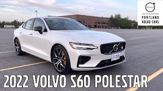 2022 Volvo S60 Recharge PlugIn Hybrid Polestar Engineered  Car tour with Heather [upl. by Fidellia]