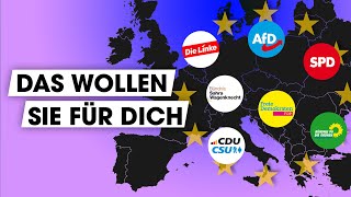 Inflation Klima Wohnen amp Co Der XXLParteienCheck I EUWahl 2024 [upl. by Earaj]