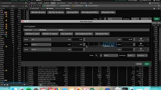 Day trading How to scan for big movers premarket on ThinkOrSwim TOS [upl. by Lalaj]