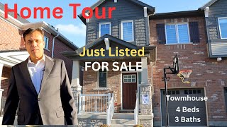 Home Tour FOR SALE Two Story Townhouse in Milton Ontario Canada [upl. by Bea]