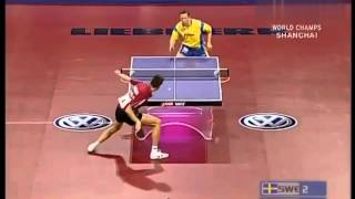 Jan Ove Waldner vs Vladimir Samsonov  Shanghai Table Tennis World Cup 2005 [upl. by Nie]