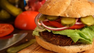 Vegan Lentil Burgers with the Works [upl. by Bev]