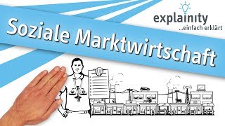 Soziale Marktwirtschaft einfach erklärt explainity® Erklärvideo [upl. by Itisahc]