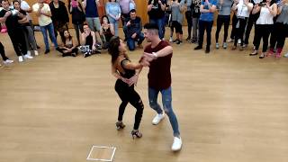 Kike amp Nahir Bachata  Workshop Ibérico 2018 Albufeira Algarve Portugal 20180225 [upl. by Orlina]