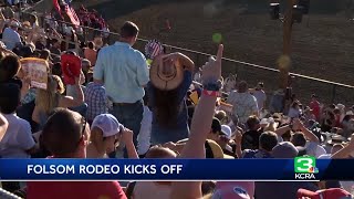 Thousands kick off holiday weekend with Folsom Pro Rodeo [upl. by Materse]