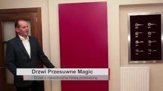 Drzwi przesuwne z niewidocznym systemem przesuwnym  Drzwi Magic [upl. by Toolis]