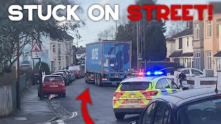 UNBELIEVABLE UK LORRY DRIVERS  Car Breaks Free From Tow Truck Lorry Stuck Behind Heavy Load 36 [upl. by Sale]