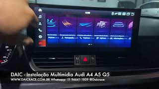 Instalação Multimidia Carplay 125quot Audi Q5 A4  DAIC 11 946411809 [upl. by Kristo]