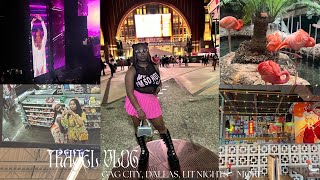 Travel Vlog Girls To Dallas  Nicki Concert Wonder Bar Lit Nights  More [upl. by Raseta]