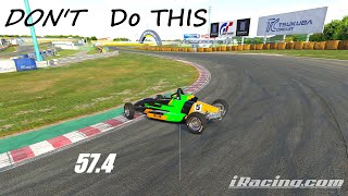 iRacing Tsukuba Set Up and Track guide Ray FF1600 [upl. by Nitsoj]