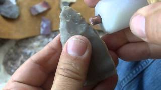 101  29 Beginner Flintknapping  Stone Arrowhead for Hunting [upl. by Grenier351]