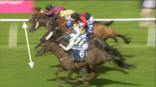 Unbelievable horse race Five horses are separated by inches in thrilling finish [upl. by Ibbie148]