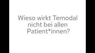 Ihr fragt wir antworten  mit Dr Christian Freyschlag Universitätsklinik Innsbruck Temodal [upl. by Selinda]