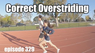 How to Correct Overstriding marathontraining marathon running [upl. by Denman]