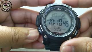 QampQ Watch Digital how to set time [upl. by Myo354]