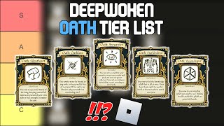 Deepwoken Oath Tier List  Roblox Tier Lists [upl. by Hambley714]