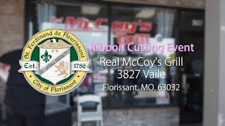 City of Florissant Welcome Real McCoys Grill Greater North County Chamber Ribbon Cutting [upl. by Naoh]