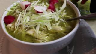 POZOLE VERDERECETA POBLANACOMO HACER CON SAZÓN [upl. by Anul]