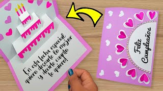 🌺 DIY Tarjeta de cumpleaños 🥰 Beautiful Handmade Birthday card 🥳 [upl. by Belvia]