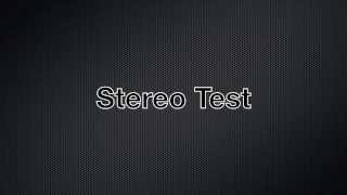 Stereo Sound Test for headphones or speakers in High Quality  HD [upl. by Grayce]