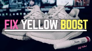 How To Clean and Whiten Yellow Adidas Ultraboost  NMD 🔥🔥🔥 [upl. by Pace25]