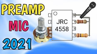 Membuat Pre Amp Mic JRC 4558 Sederhana [upl. by Eecyaj254]