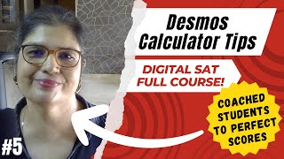 🏆Digital SAT Calculator Strategies Using the Desmos to Your Advantage 🧮✨ [upl. by Murry]