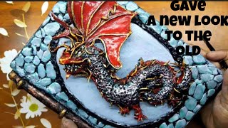 how to make embossed handmade diarydiy clayart vinitascorner5155 [upl. by Bambie255]