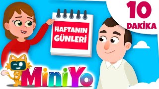 Haftanın Günleri Şarkısı  Daha Fazla Çocuk Şarkısı  Miniyo [upl. by Notgnilliw]