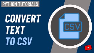 Learn Python By Examples  Convert Text To CSV And Control Columns [upl. by Pulling]