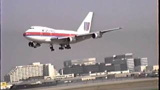 United Boeing 747SP21 Landing at LAX [upl. by Macleod]