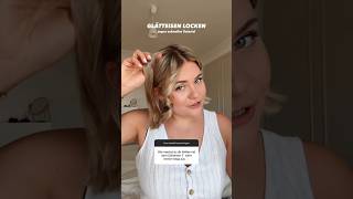 HOW TO Glätteisen Locken in 1 Minute 🤯 frisuren locken dominokati [upl. by Aneelehs]