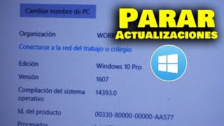 😶 PARAR DEFINITIVAMENTE Actualizaciones Windows 10  Windows Fácil [upl. by Publea]