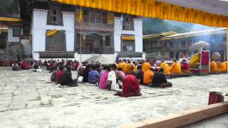 Ceremony in Lhodrak Kharchu Monastery  Bhutan [upl. by Yekcor679]