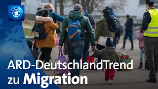 ARDDeutschlandTrend Stimmungsbarometer zu Migration [upl. by Neelik]