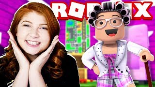 BECOMING A ROBLOX GRANNY WITH MY SISTER Fashion Famous [upl. by Feinstein]