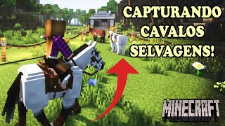 LEVANDO OS CAVALOS SELVAGENS PARA A NOVA FAZENDA  minecraft roleplay  parte 81 [upl. by Dzoba]