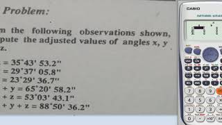 Geodesy  Least Square Method Example No 1 [upl. by Ylime177]