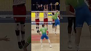 Toncek Stern vs Triple Block 💪 epicvolleyball volleyballworld volleyball [upl. by Latsirk]