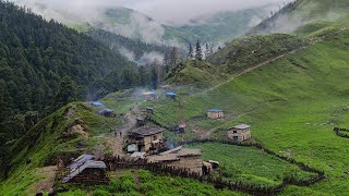 Rural Village Life in Heavy Rain  Walk in Rainy Day  Mountain Village Life with Natural Beauty [upl. by Ardnad]