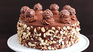 Ferrero Rocher Cake Recipe  How to Make Ferrero Rocher Cake [upl. by Assenab720]