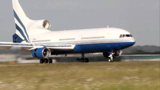 Lockheed L1011 Tristar  Las Vegas sands N388LS landing [upl. by Atteuqnas]