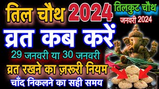 Til Chauth 2024।तिल चौथ व्रत के नियम।tilkut chauth kab hai 2024।til chauth vrat kab hai [upl. by Perl]