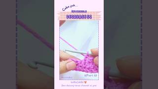 Invisible Decrease SingleCrochetLearn Crochet invsc crochet belajarrajut merajut tutorialrajut [upl. by Scarrow]