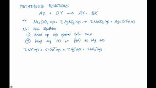 42 Metathesis and Net Ionic Equations [upl. by Erehc]